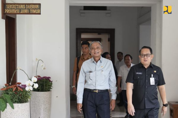 Sekda Jatim, Menteri Dody , kementerian PU,MPastikan Dukungan Infrastruktur