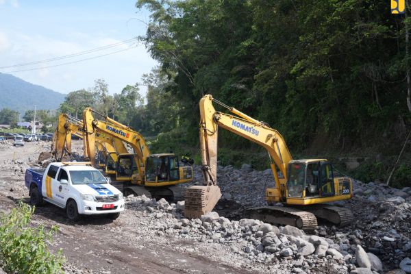 Groundbreaking 8 Sabo Dam Gunung Marapi, Kementerian PU, Perkuat Pengendalian Lahar di Sumatera Barat