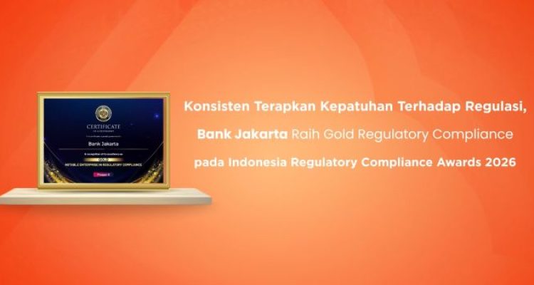 Bank Jakarta, Raih Penghargaan Regulatory Compliance Award, Gold Regulatory Compliance, Indonesia Regulatory Compliance Awards 2026
