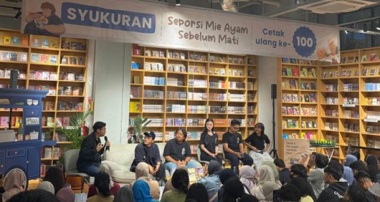 “Seporsi Mie Ayam Sebelum Mati”, Capai Cetakan ke-100, Brian Khrisna, Rayakan Perjalanan 250 Ribu Pembaca di Gramedia Jalma
