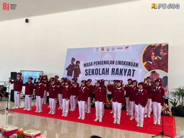 1 Ratusan Siswa Antusias Ikuti MPLS di Sekolah Rakyat, Sulsel, Fasilitas Lengkap Jadi Daya Tarik, kementerian PU