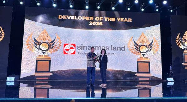 1 Sinar Mas Land, Raih Dua Penghargaan Bergengsi, Ajang Indonesia Property & Bank Awards 2026